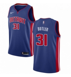 Mens Nike Detroit Pistons 31 Caron Butler Swingman Royal Blue Road NBA Jersey Icon Edition