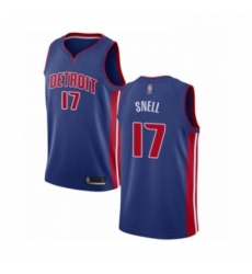 Womens Detroit Pistons 17 Tony Snell Swingman Royal Blue Basketball Jersey Icon Edition 