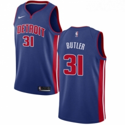 Womens Nike Detroit Pistons 31 Caron Butler Swingman Royal Blue Road NBA Jersey Icon Edition