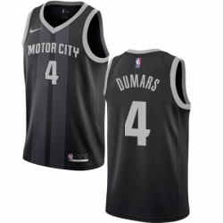 Womens Nike Detroit Pistons 4 Joe Dumars Swingman Black NBA Jersey City Edition