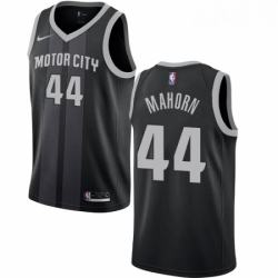 Womens Nike Detroit Pistons 44 Rick Mahorn Swingman Black NBA Jersey City Edition