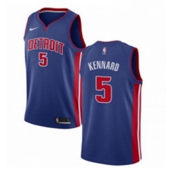 Womens Nike Detroit Pistons 5 Luke Kennard Swingman Royal Blue Road NBA Jersey Icon Edition 