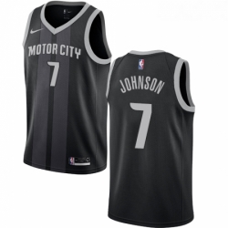 Womens Nike Detroit Pistons 7 Stanley Johnson Swingman Black NBA Jersey City Edition