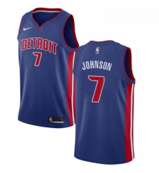 Womens Nike Detroit Pistons 7 Stanley Johnson Swingman Royal Blue Road NBA Jersey Icon Edition