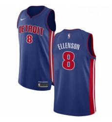 Womens Nike Detroit Pistons 8 Henry Ellenson Authentic Royal Blue Road NBA Jersey Icon Edition