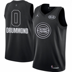 Youth Nike Detroit Pistons 0 Andre Drummond Swingman Black 2018 All Star Game NBA Jersey