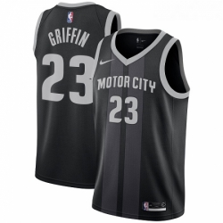 Youth Nike Detroit Pistons 23 Blake Griffin Swingman Black NBA Jersey City Edition 