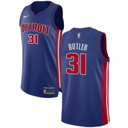 Youth Nike Detroit Pistons 31 Caron Butler Authentic Royal Blue Road NBA Jersey Icon Edition