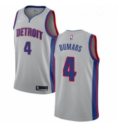 Youth Nike Detroit Pistons 4 Joe Dumars Swingman Silver NBA Jersey Statement Edition