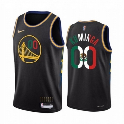 Men Golden State Warriors 00 Jonathan Kuminga 2022 Black Special Mexico City Edition Stitched Jersey