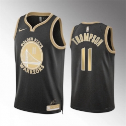 Men Golden State Warriors 11 Klay Thompson Black 2024 Select Series Stitched Basketball Jersey