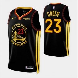 Men Golden State Warriors 23 Draymond Green Black 2023 24 City Edition Stitched Basketball Jerseys