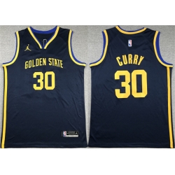 Men Golden State Warriors 30 Stephen Curry Black Stitched Basketball Jersey