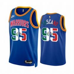 Men Golden State Warriors 95 Juan Toscano Anderson 2022 Royal Special Mexico Classic Edition Stitched Jersey
