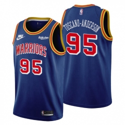 Men Golden State Warriors 95 Juan Toscano Anderson Men Nike Releases Classic Edition NBA 75th Anniversary Jersey Blue