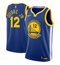 Men Nike Golden State Warriors 12 Kelly Oubre Jr Blue NBA Swingman Icon Edition Jersey