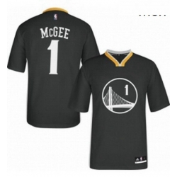 Mens Adidas Golden State Warriors 1 JaVale McGee Authentic Black Alternate NBA Jersey