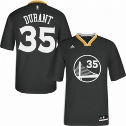 Mens Adidas Golden State Warriors 35 Kevin Durant Authentic Black Alternate NBA Jersey