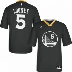 Mens Adidas Golden State Warriors 5 Kevon Looney Authentic Black Alternate NBA Jersey