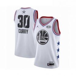 Mens Jordan Golden State Warriors 30 Stephen Curry Swingman White 2019 All Star Game Basketball Jersey