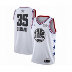 Mens Jordan Golden State Warriors 35 Kevin Durant Swingman White 2019 All Star Game Basketball Jersey
