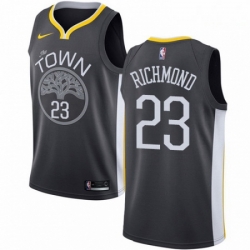 Mens Nike Golden State Warriors 23 Mitch Richmond Swingman Black Alternate NBA Jersey Statement Edition
