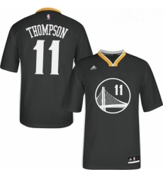 Womens Adidas Golden State Warriors 11 Klay Thompson Authentic Black Alternate NBA Jersey