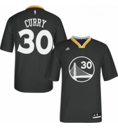 Womens Adidas Golden State Warriors 30 Stephen Curry Authentic Black Alternate NBA Jersey