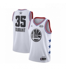 Womens Jordan Golden State Warriors 35 Kevin Durant Swingman White 2019 All Star Game Basketball Jersey