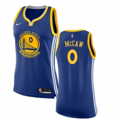 Womens Nike Golden State Warriors 0 Patrick McCaw Authentic Royal Blue Road NBA Jersey Icon Edition 