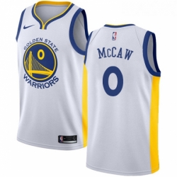 Womens Nike Golden State Warriors 0 Patrick McCaw Authentic White Home NBA Jersey Association Edition 