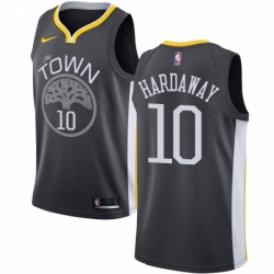 Womens Nike Golden State Warriors 10 Tim Hardaway Swingman Black Alternate NBA Jersey Statement Edition