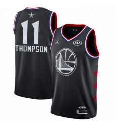 Womens Nike Golden State Warriors 11 Klay Thompson Black NBA Jordan Swingman 2019 All Star Game Jersey