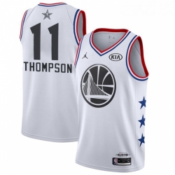 Womens Nike Golden State Warriors 11 Klay Thompson White NBA Jordan Swingman 2019 All Star Game Jersey