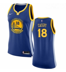 Womens Nike Golden State Warriors 18 Omri Casspi Authentic Royal Blue Road NBA Jersey Icon Edition 