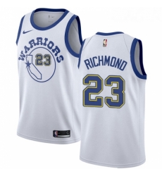 Womens Nike Golden State Warriors 23 Mitch Richmond Authentic White Hardwood Classics NBA Jersey