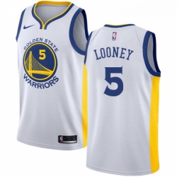 Womens Nike Golden State Warriors 5 Kevon Looney Authentic White Home NBA Jersey Association Edition