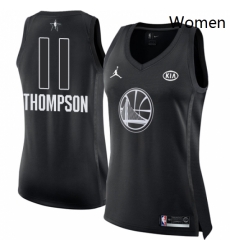 Womens Nike Jordan Golden State Warriors 11 Klay Thompson Swingman Black 2018 All Star Game NBA Jersey