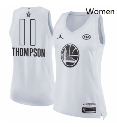 Womens Nike Jordan Golden State Warriors 11 Klay Thompson Swingman White 2018 All Star Game NBA Jersey