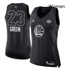 Womens Nike Jordan Golden State Warriors 23 Draymond Green Swingman Black 2018 All Star Game NBA Jersey