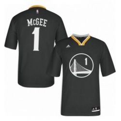 Youth Adidas Golden State Warriors 1 JaVale McGee Authentic Black Alternate NBA Jersey