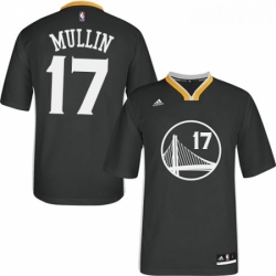 Youth Adidas Golden State Warriors 17 Chris Mullin Authentic Black Alternate NBA Jersey