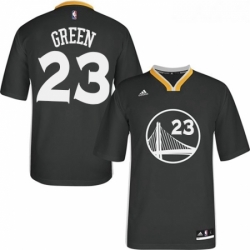 Youth Adidas Golden State Warriors 23 Draymond Green Authentic Black Alternate NBA Jersey