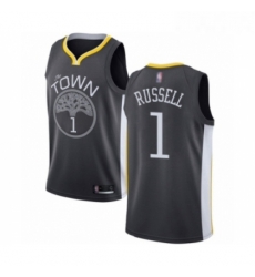 Youth Golden State Warriors 1 DAngelo Russell Swingman Black Basketball Jersey Statement Edition 