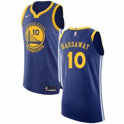 Youth Nike Golden State Warriors 10 Tim Hardaway Authentic Royal Blue Road NBA Jersey Icon Edition