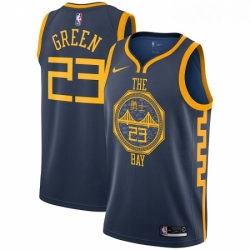 Youth Nike Golden State Warriors 23 Draymond Green Swingman Navy Blue NBA Jersey City Edition