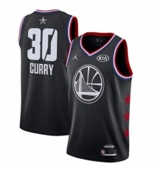 Youth Nike Golden State Warriors 30 Stephen Curry Black Basketball Jordan Swingman 2019 All Star Game Jersey