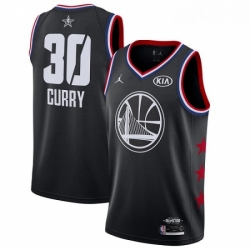 Youth Nike Golden State Warriors 30 Stephen Curry Black Basketball Jordan Swingman 2019 All Star Game Jersey