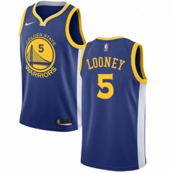 Youth Nike Golden State Warriors 5 Kevon Looney Swingman Royal Blue Road NBA Jersey Icon Edition