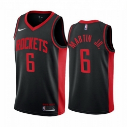 Men Houston Rockets 6 Kenyon Martin Jr  Black NBA Swingman 2020 21 Earned Edition Jersey